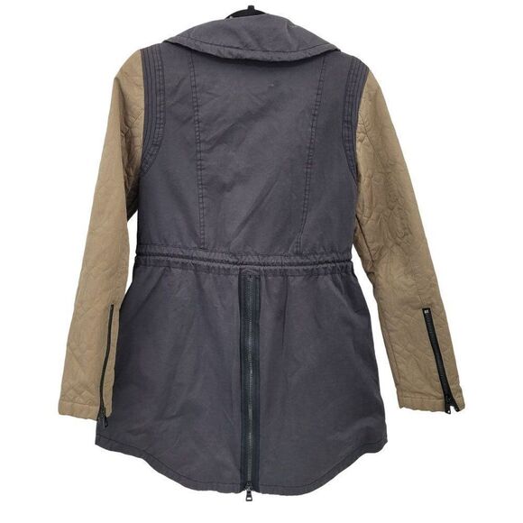 Sam Edelman Jacket Quilted Drawstring Black S Riding Equestrian Utilitarian - Picture 5 of 16